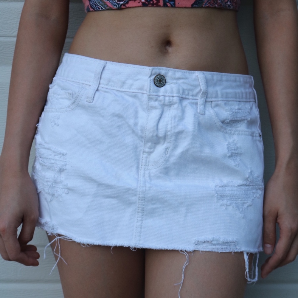 Hollister denim skirt